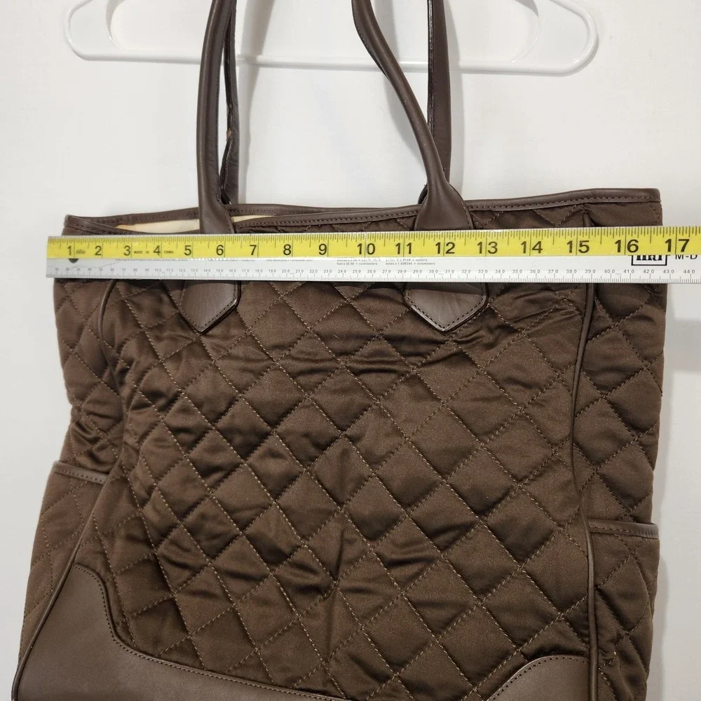 Pottery Barn Kids Brown Diaper Quilted Tote Basic‎ Bag